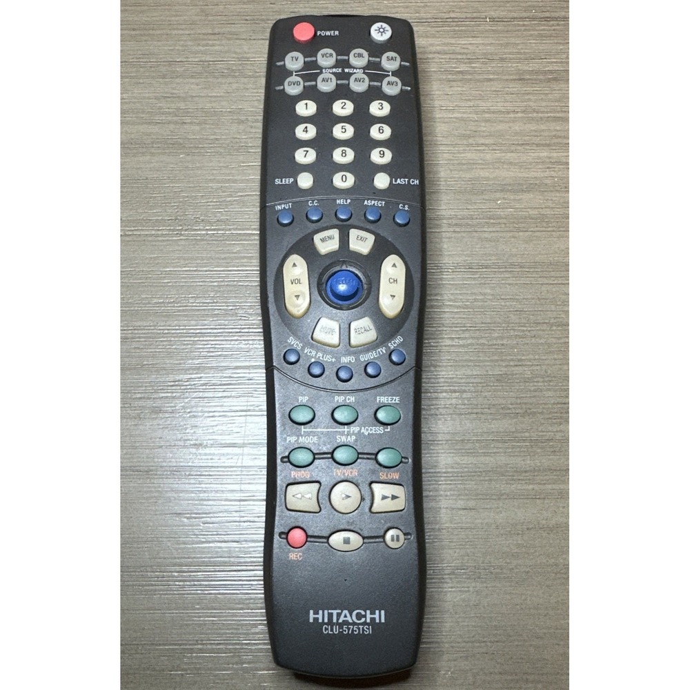 Genuine Hitachi CLU-575TSI TV DVD Programmable Universal Remote Control